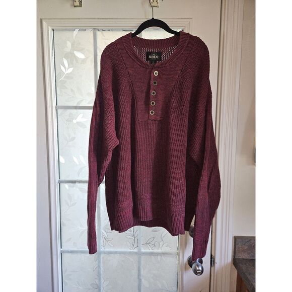 Redhead Bass Pro Shops Quarter Button Pullover Henley Sweater | Men’s Size XL - Picture 1 of 6